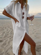 Concept Minimalist Maxi Shirt Dress – Effortless Chic