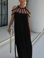 Effortless Draped Braids Maxi Dress Cover-Up