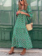 Bohemian Print Maxi Dress – Flowing, Patterned Boho-Chic Style