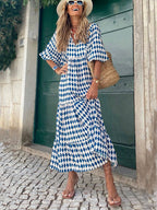 Bohemian Print Maxi Dress – Flowing, Patterned Boho-Chic Style