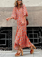 Bohemian Print Maxi Dress – Flowing, Patterned Boho-Chic Style