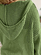 Lana Knit Hooded Sweater - Ultra-Soft, Cozy Cable-Knit for Everyday Comfort