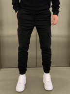 Olympus Black Cargo Jogger Pants