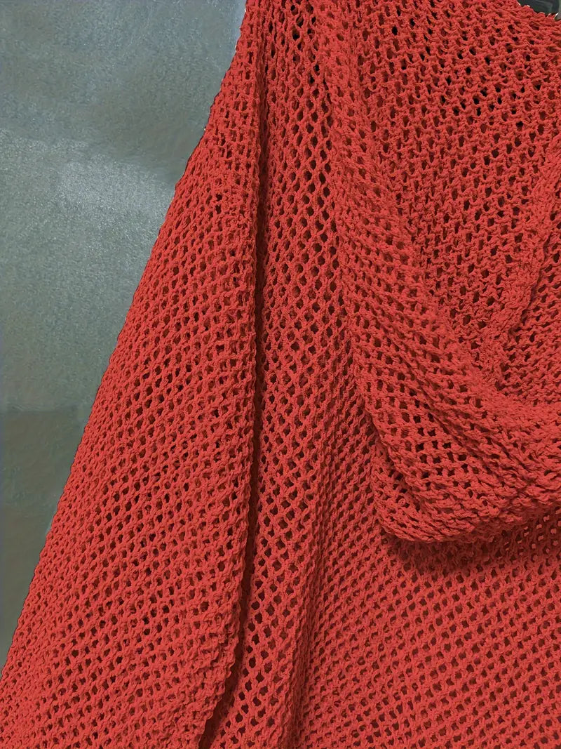 Lana Knit Hooded Sweater - Ultra-Soft, Cozy Cable-Knit for Everyday Comfort