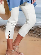 Clara Polished Stretch Capri Pants