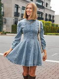 Denim Darling Mini Dress — Effortlessly Chic & Playful