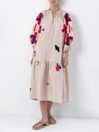 One-of-a-Kind Ethnic-Print Lightweight Maxi Dress