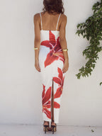Unforgettable Abstract Floral-Print Maxi Dress