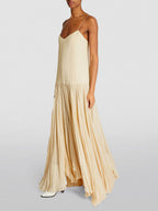 Strappy Drop-Waist Dress with Asymmetrical Hem