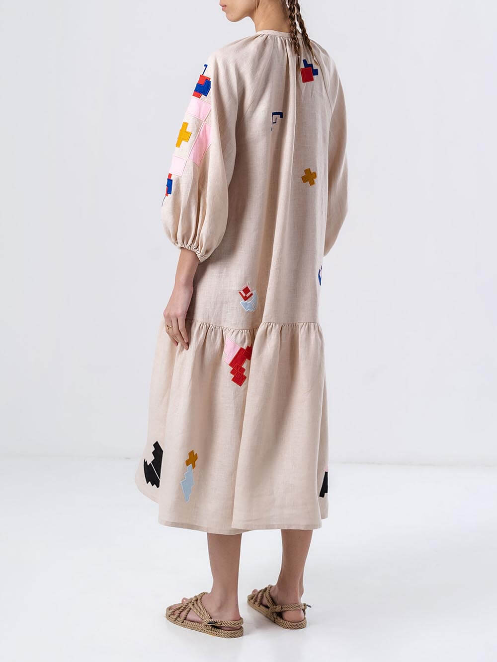 One-of-a-Kind Ethnic-Print Lightweight Maxi Dress