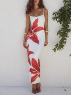 Unforgettable Abstract Floral-Print Maxi Dress
