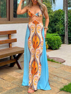 Exotic Suspender Dress for Summer Vacation
