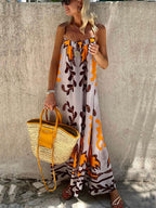 Boho Ethnic-Print Cami Maxi Dress - Relaxed Fit