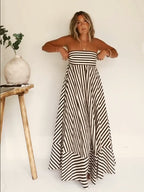 Enchanting Midnight Ruched Maxi Dress