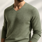 Huxford Cashmere V-Neck Sweater - Luxuriously Soft, Timeless Comfort