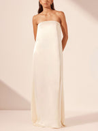Luxurious Satin Maxi Evening Gown – Elegant, Flattering Maxi Dress for Formal Occasions