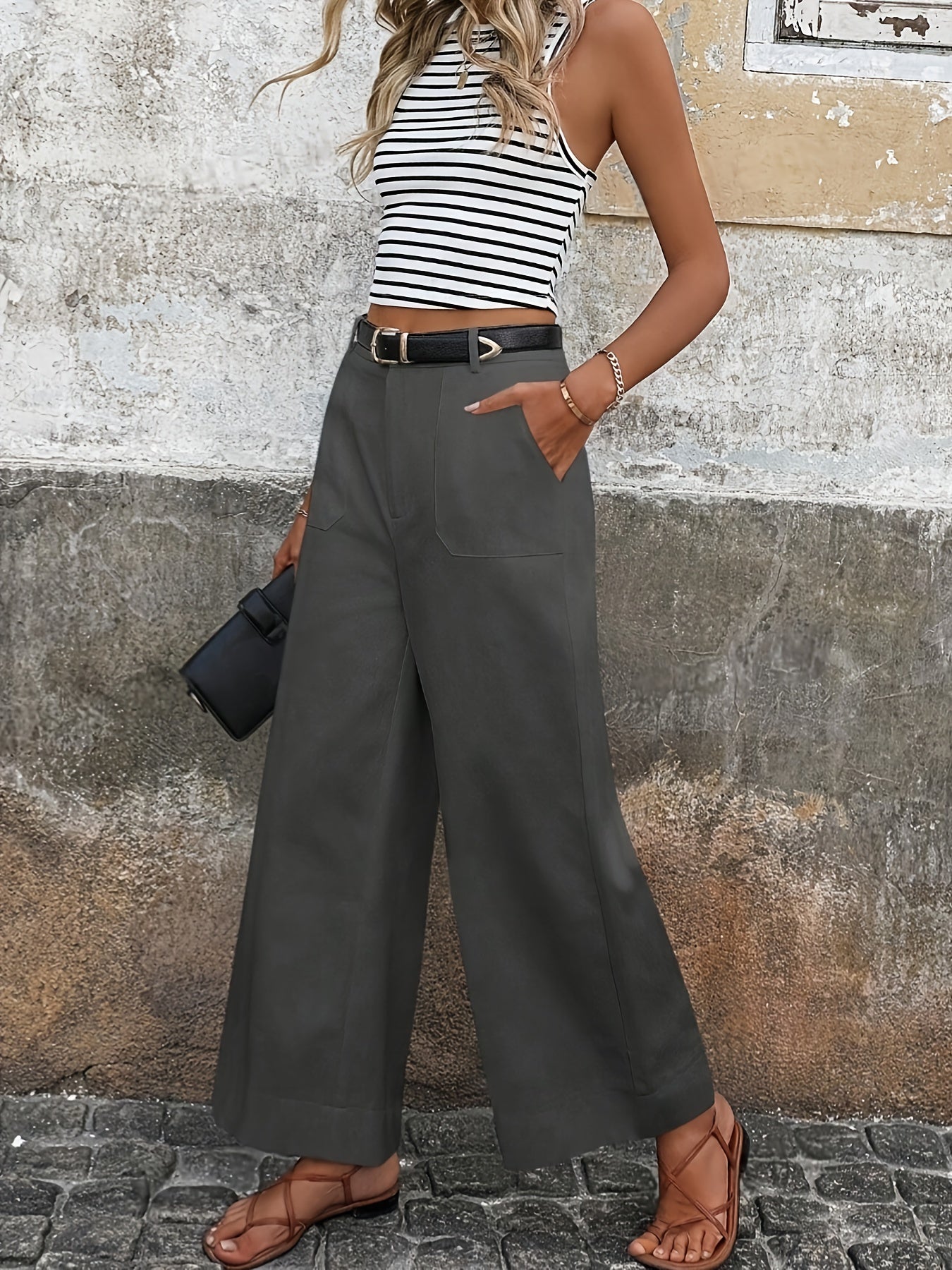 Mara High-Waisted Relaxed-Fit Trousers for Effortless Style