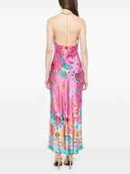 Chic Chain-Detail Slip Midi Dress