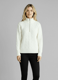Amy Zip-Up Knit Sweater
