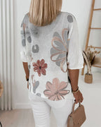 Claire Floral Knit Top