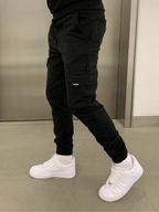 Olympus Black Cargo Jogger Pants