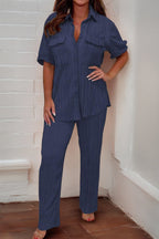 Camille Pleated Lounge Set - Effortless Comfort & Style
