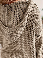 Lana Knit Hooded Sweater - Ultra-Soft, Cozy Cable-Knit for Everyday Comfort