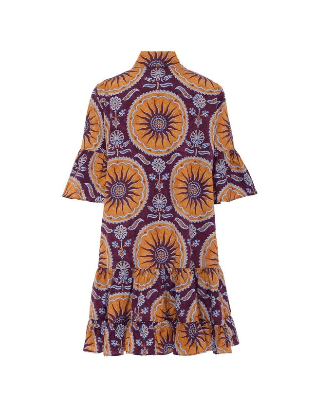 Chic Dropped-Waist Tiered Mini Dress