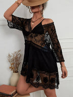 Effortless Loose Lace Beach Cover-Up Dress for Bikini Vacations