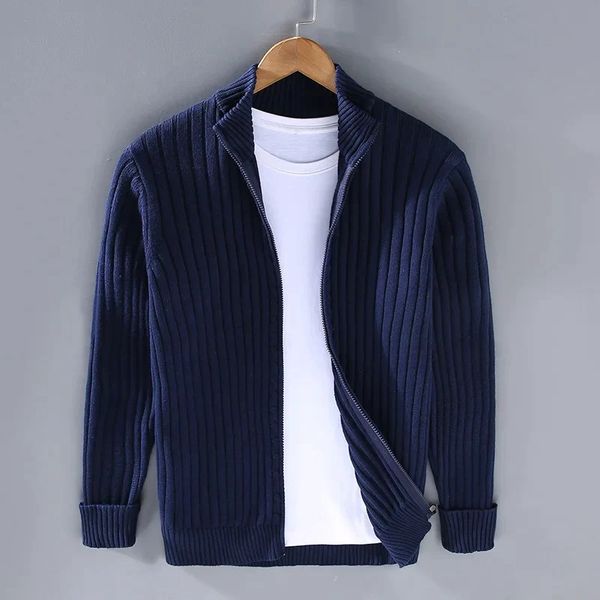 Ravello Ribbed Zip-Front Cardigan