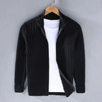 Ravello Ribbed Zip-Front Cardigan