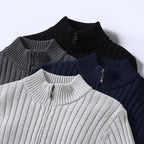 Ravello Ribbed Zip-Front Cardigan