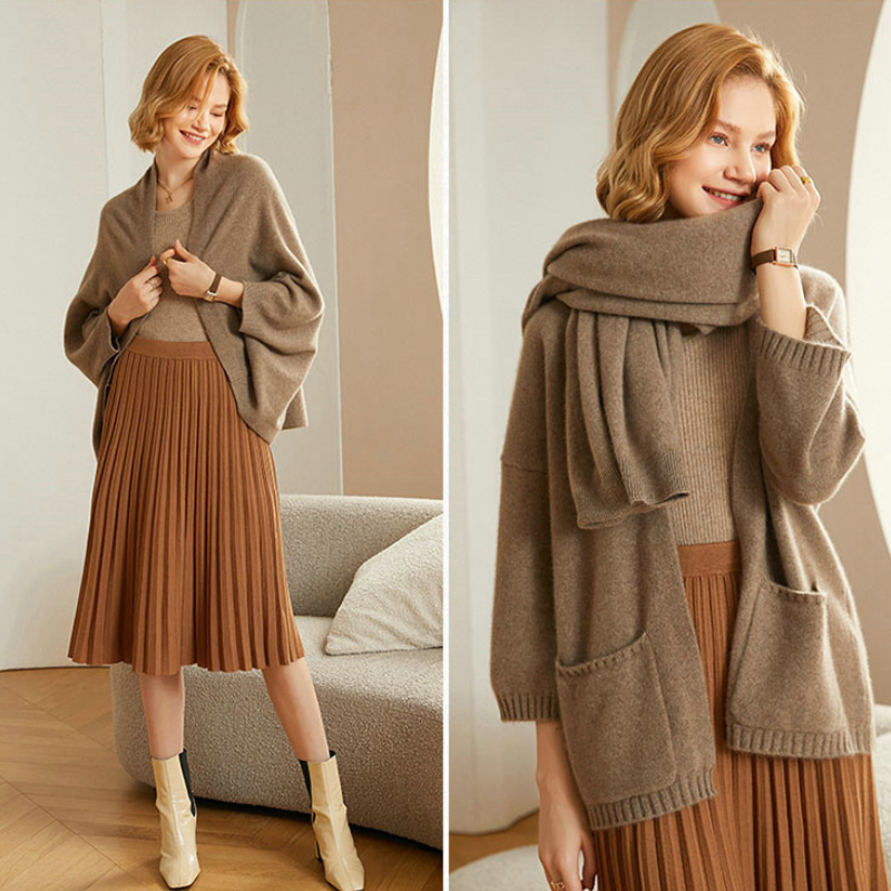 Alpina Merino Shawl - Plush, Cozy Wool Wrap