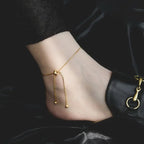 Seraphine Snake Anklet - Delicate Serpentine Chain Jewelry