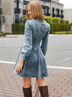 Denim Darling Mini Dress — Effortlessly Chic & Playful
