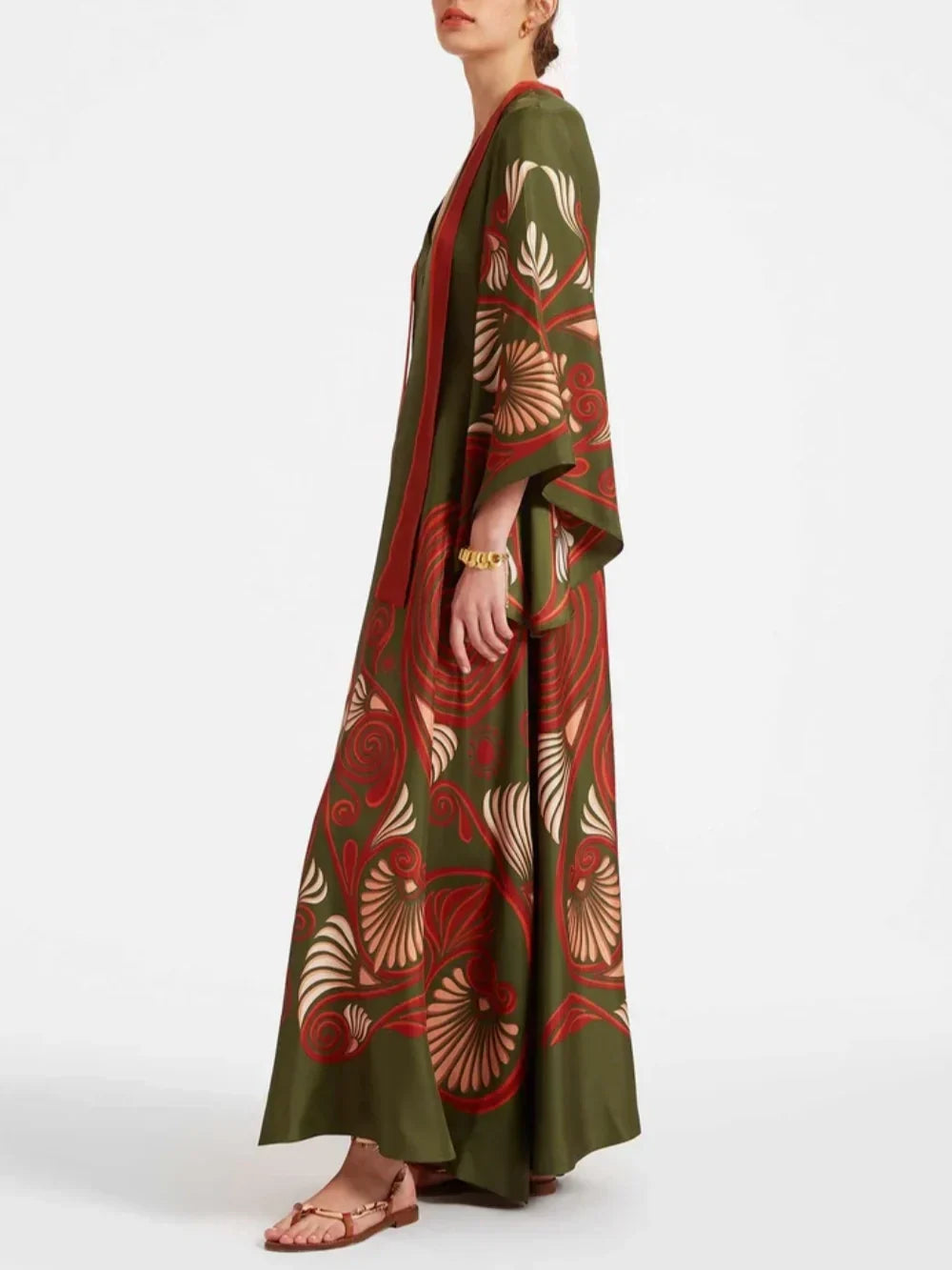 Elegant Dazzling Print Maxi Dress