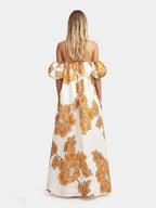 Floral Print Sling Dress - Flowy Summer Sundress with Delicate Straps