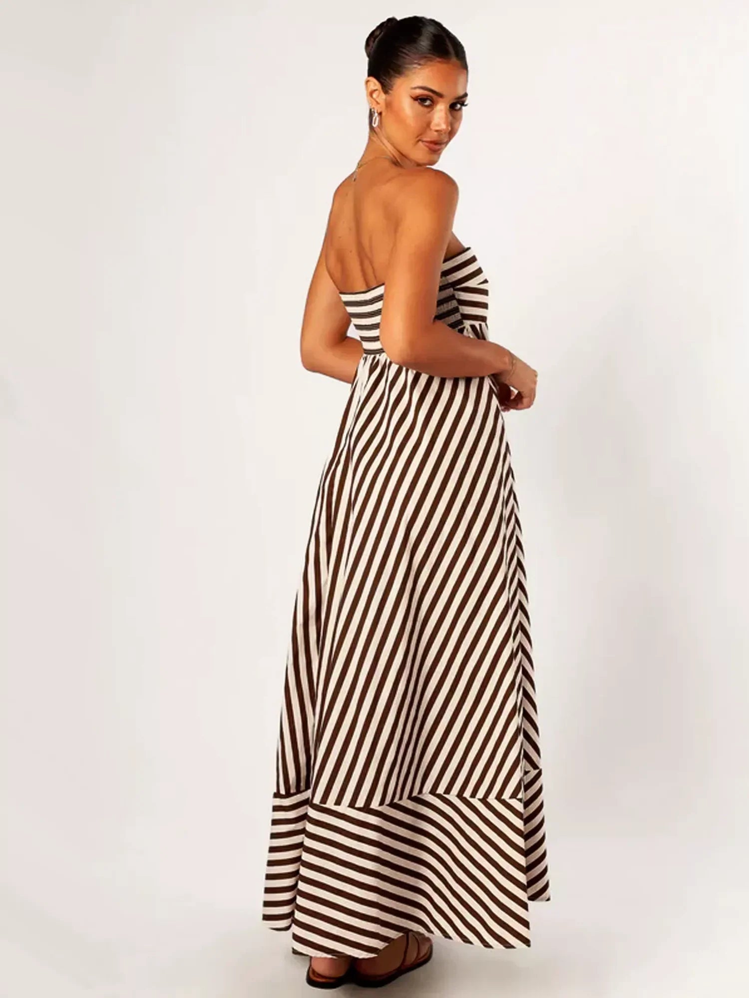 Enchanting Midnight Ruched Maxi Dress