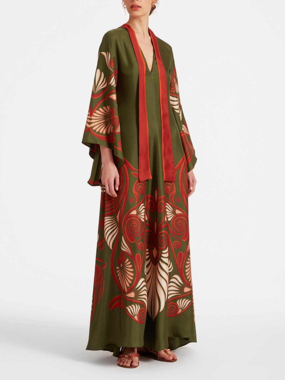 Elegant Dazzling Print Maxi Dress