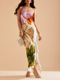 Chic One-Shoulder Maxi Slip Dress for Effortless Glamour