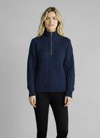 Amy Zip-Up Knit Sweater