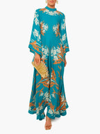 Stunning Vintage Print Maxi Dress