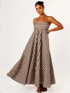 Enchanting Midnight Ruched Maxi Dress