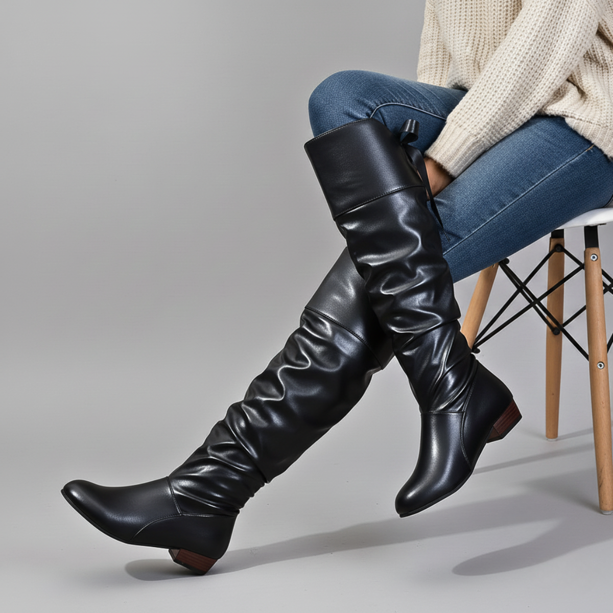 ANOURA Leather Boots - Premium Quality, Timeless Style
