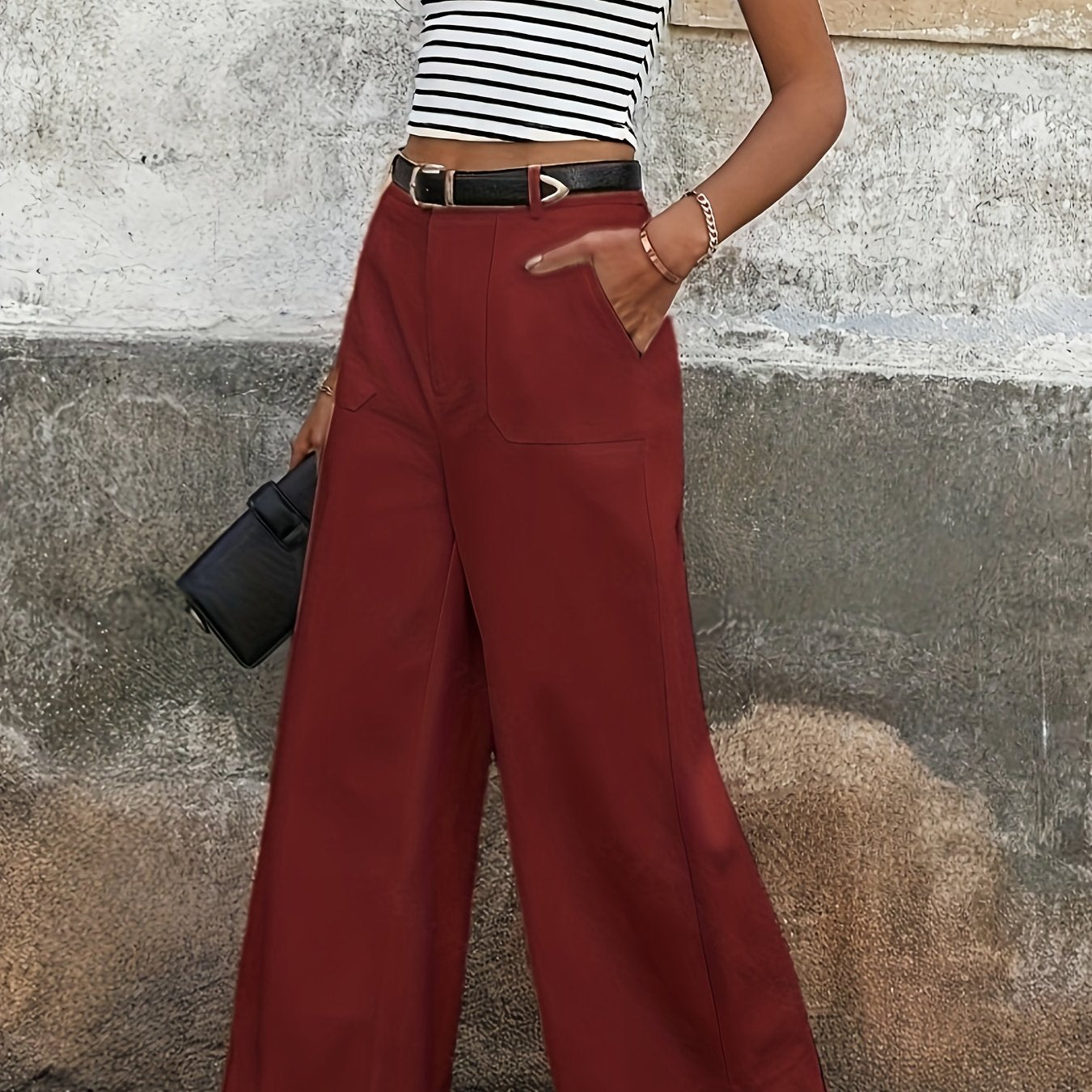 Mara High-Waisted Relaxed-Fit Trousers for Effortless Style