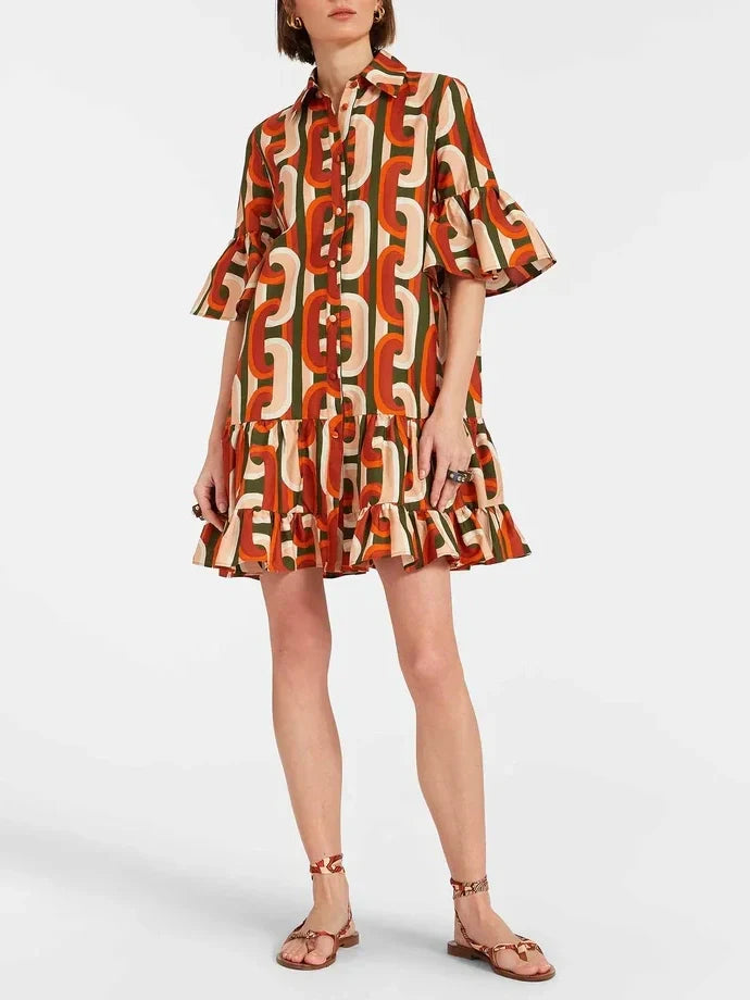 Elegant & Sassy Dropped-Waist Mini Dress