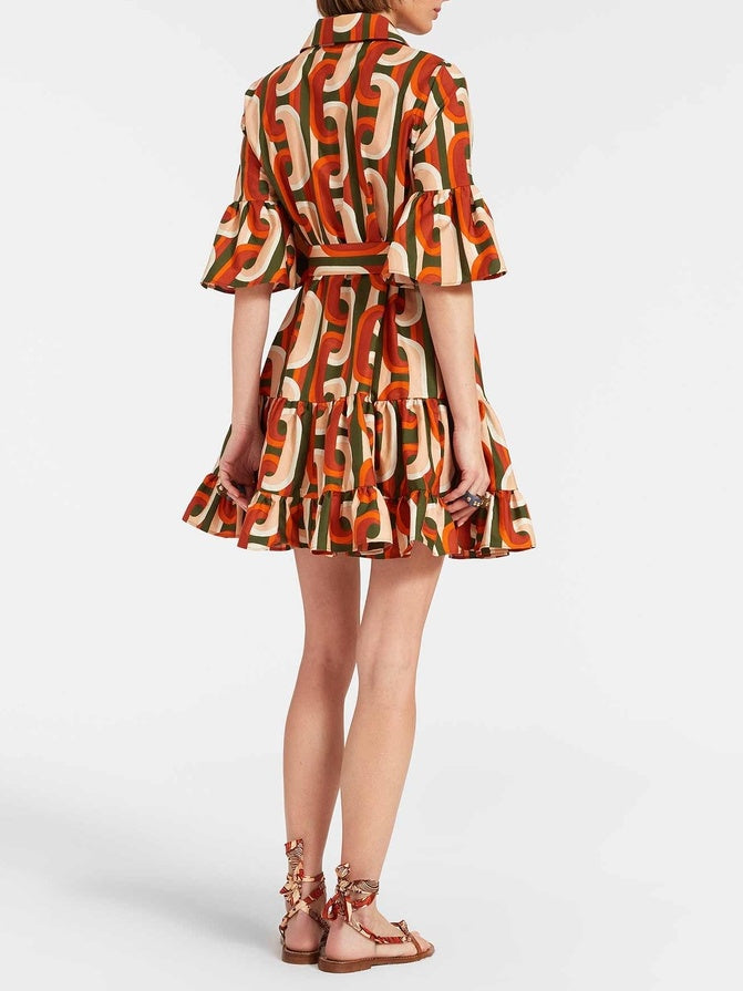 Elegant & Sassy Dropped-Waist Mini Dress