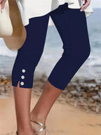 Clara Polished Stretch Capri Pants
