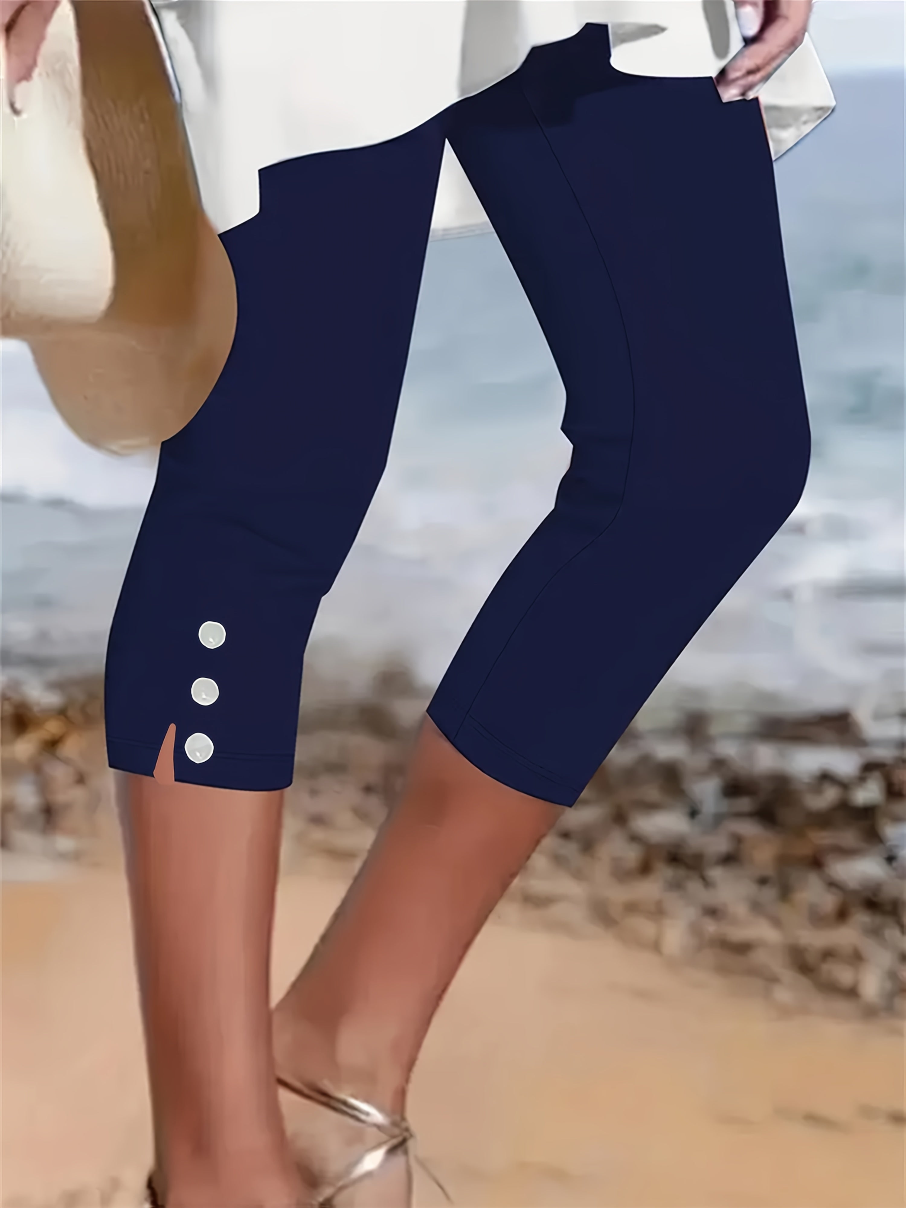 Clara Polished Stretch Capri Pants