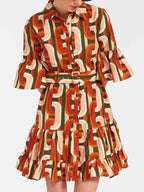 Elegant & Sassy Dropped-Waist Mini Dress